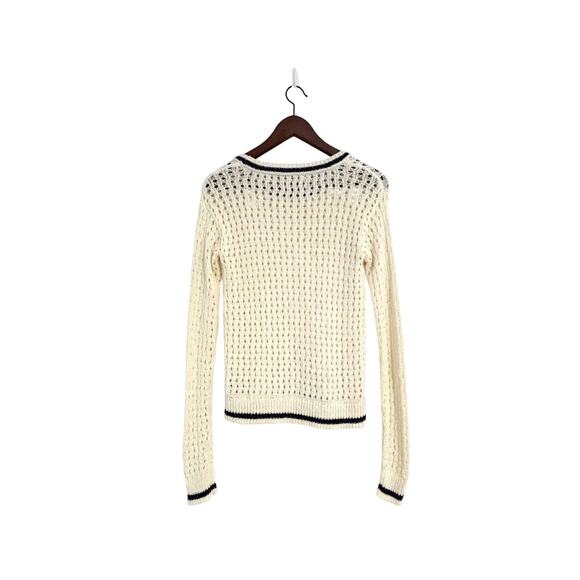 Aeropostale Crochet Cream Pullover Sweater - Picture 2 of 7